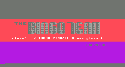 Turbo Pinball Title Screen